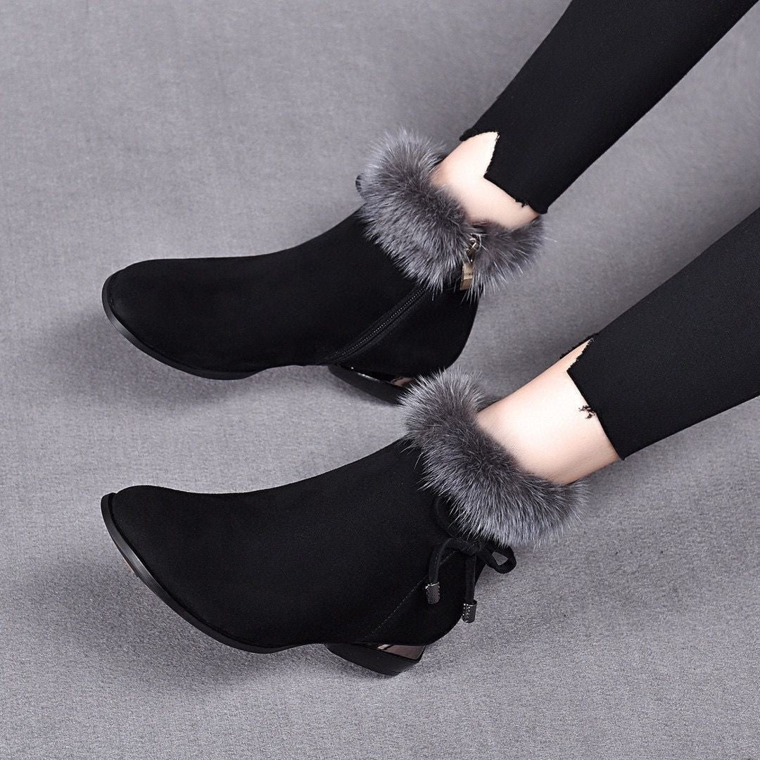 Stacey™ - Weiche Leder-Stiefeletten