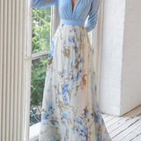 Jewel – Langes Kleid mit Floralprint