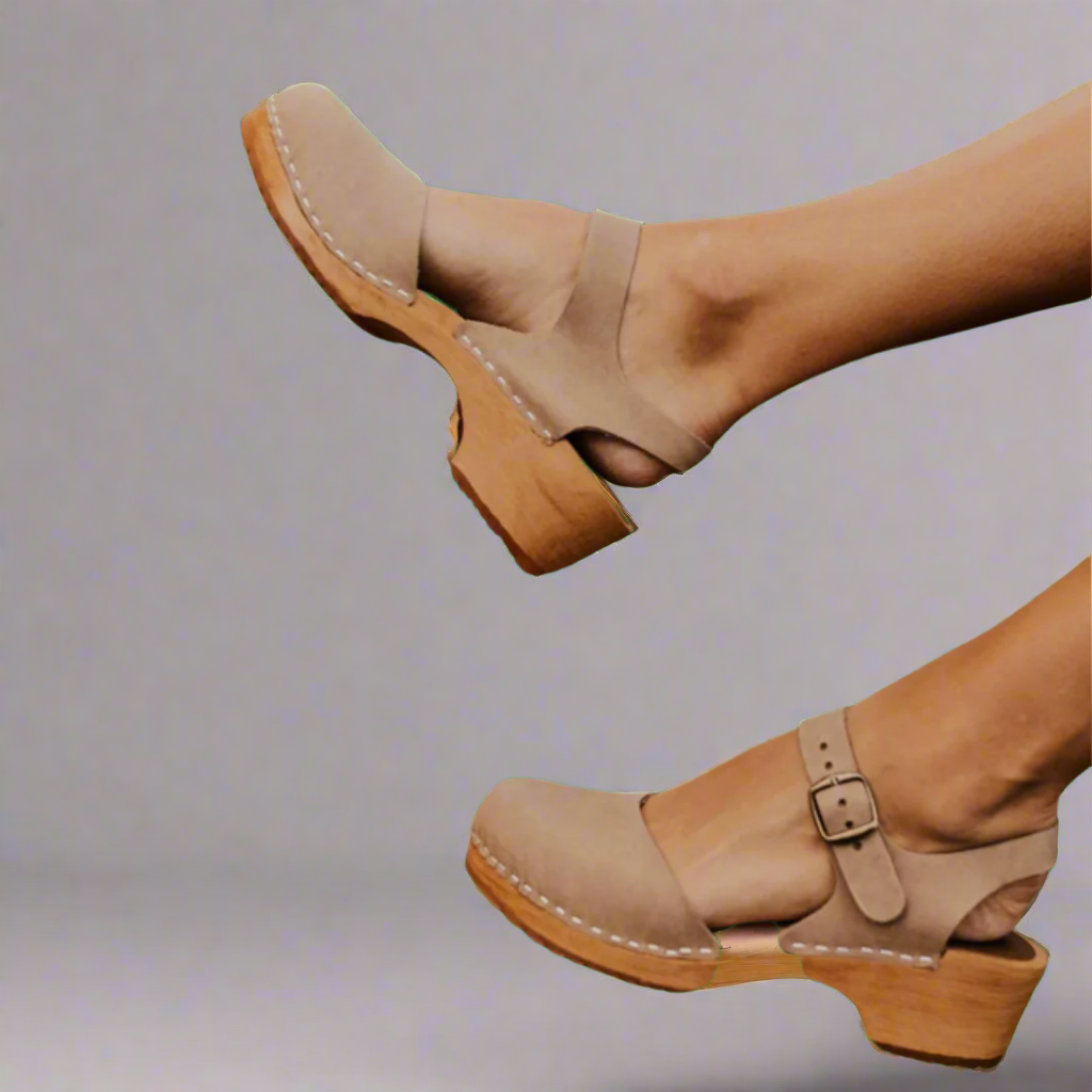 Laura | Damen Gemütliche Baotou Plattform Sandalen