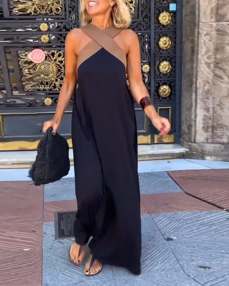 Olive™ - Kleid mit Kreuzhals