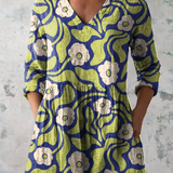 Elodie | Lange Bluse mit V-Ausschnitt