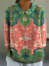 Hannah-Lotte | Künstlerische Bluse mit Print