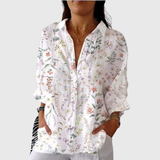Frieda | Leichte farbenfrohe Bluse mit Print
