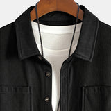 Bryce | Herren Langarm-Overshirt mit Taschen und Knöpfen