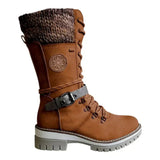 FrostLuxe™ - Wasserdichte Schnürstiefel in Wadenlänge