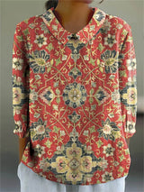 Anna-Rose | Künstlerische Bluse mit Print