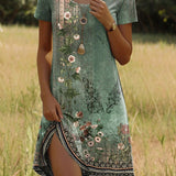 Mabel™ - Trendiges Ethnisch Bedrucktes Sommerkleid