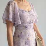 Vaelis | Midi-Kleid mit Flatterärmeln