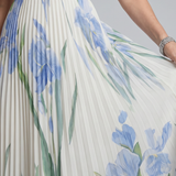 Ophelia | Ärmelloses Midi-Kleid mit quadratischem Ausschnitt und Blumenmuster