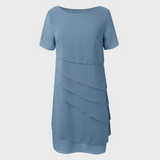 Elara™ - Geschichtetes Chiffonkleid