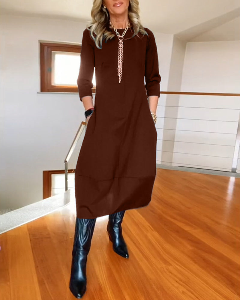 Greta - Lässiges Eleganz Kleid