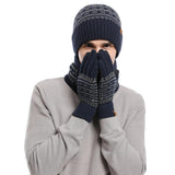3-teiliges Winterset mit Mütze, Handschuhen und Schal