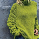 Eleganza™ | Eleganter Rollkragenpullover Angela Apfelgrün