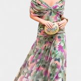 Alondra™ | V-Ausschnitt Langes Floral-Maxikleid