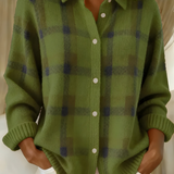 Tesa | Gemütlicher Karopullover Cardigan