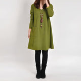 Mila - Elegantes Kleid Mit Einer Tasche
