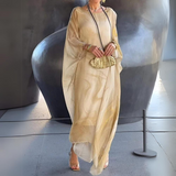 Paetyn | Maxikleid mit Rundhalsausschnitt und langen Ärmeln
