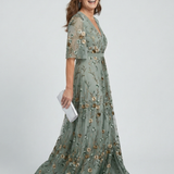 Selora | Halter Bloom Flow Maxi Kleid