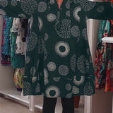 Marlene™ - Lässiges Kleid mit geometrischem Druck