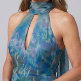 Juniper | Keyhole Halter Ärmelloses Maxikleid