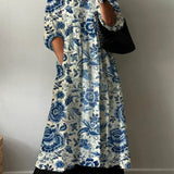 Elegantes Kleid mit Mia-Print