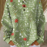 Ingrid | Pullover mit Weihnachtsbaum-Motiv