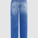 Jeans mit mittelhohem Bund und gerader Passform