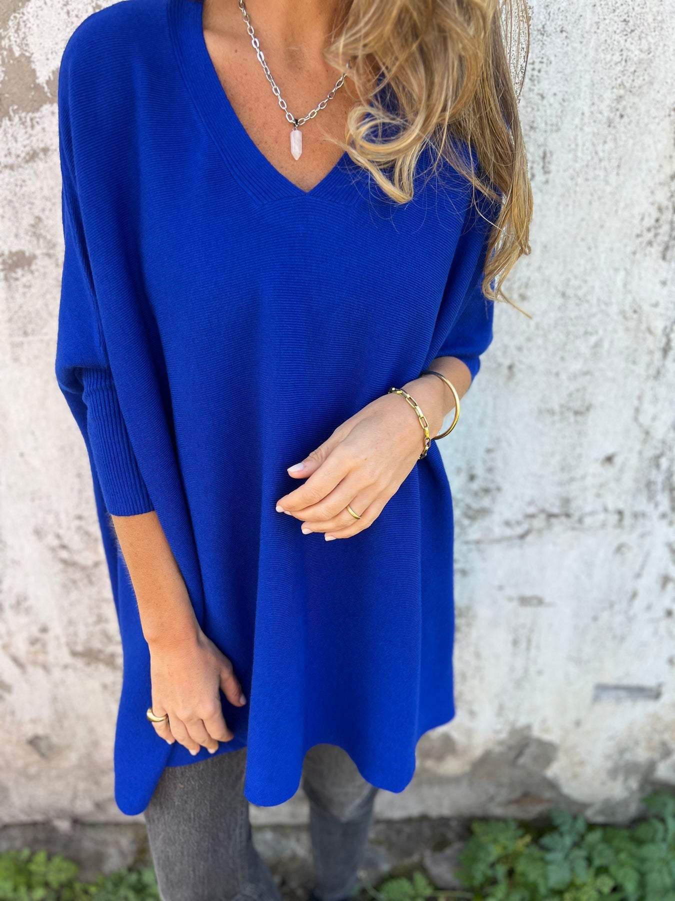 Hannah – V-Ausschnitt Pullover
