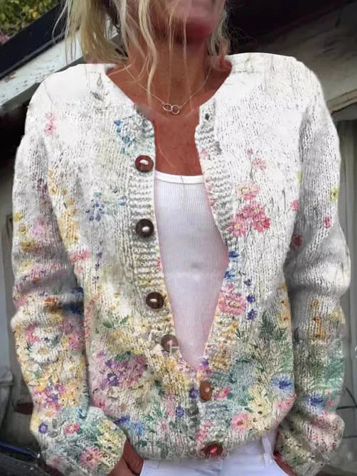 Francesca | Weste mit Blumendruck