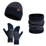 3-teiliges Winterset mit Mütze, Handschuhen und Schal