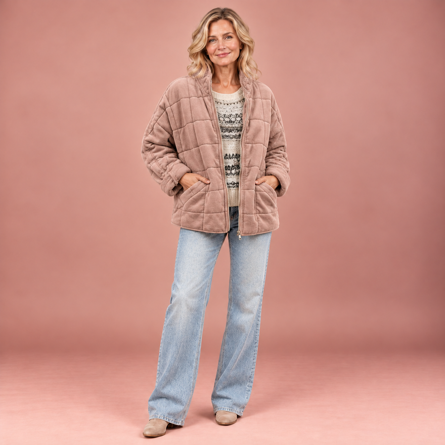 Ida | Elegante gefütterte Oversize-Jacke