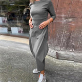 Elsbeth™ - Elegantes Damenkleid Mit Tasche