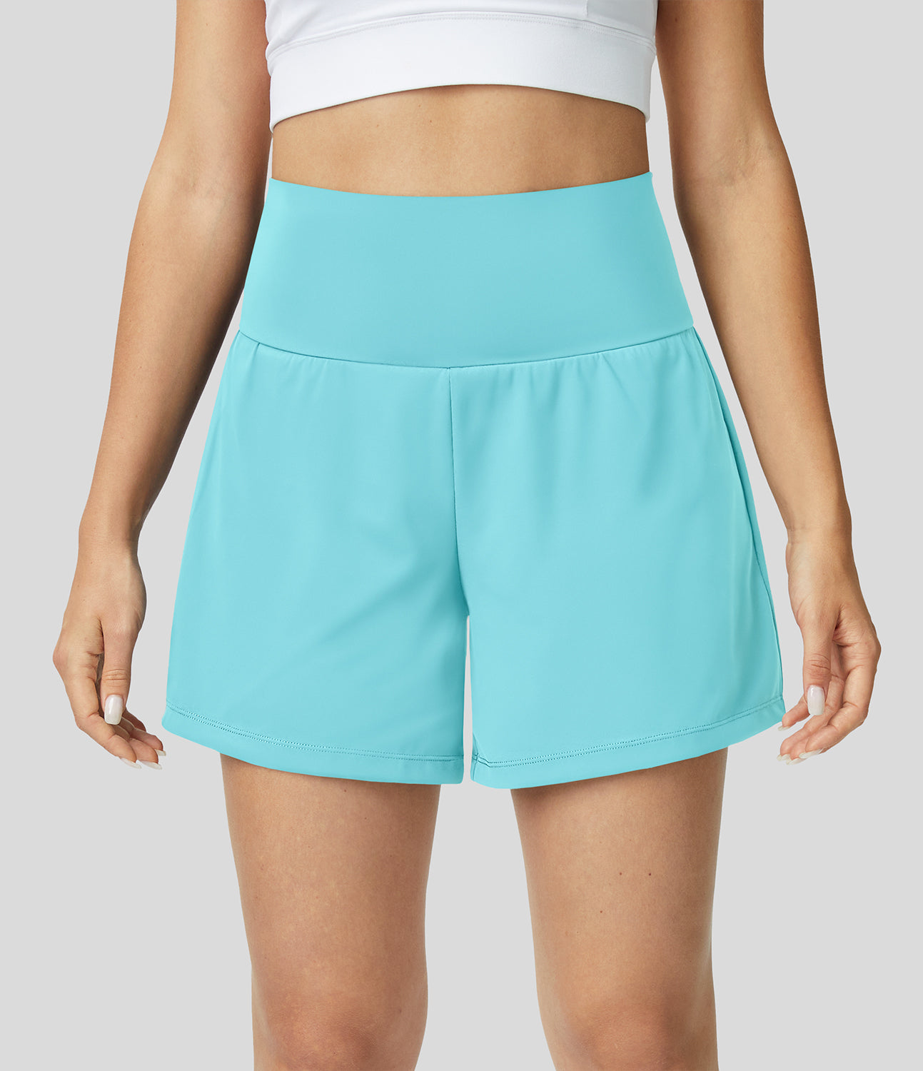 Luigia - 2 In 1 Yoga Shorts Mit Hoher Taille