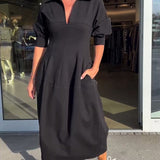 Karolin | Bequemes Langes Kleid