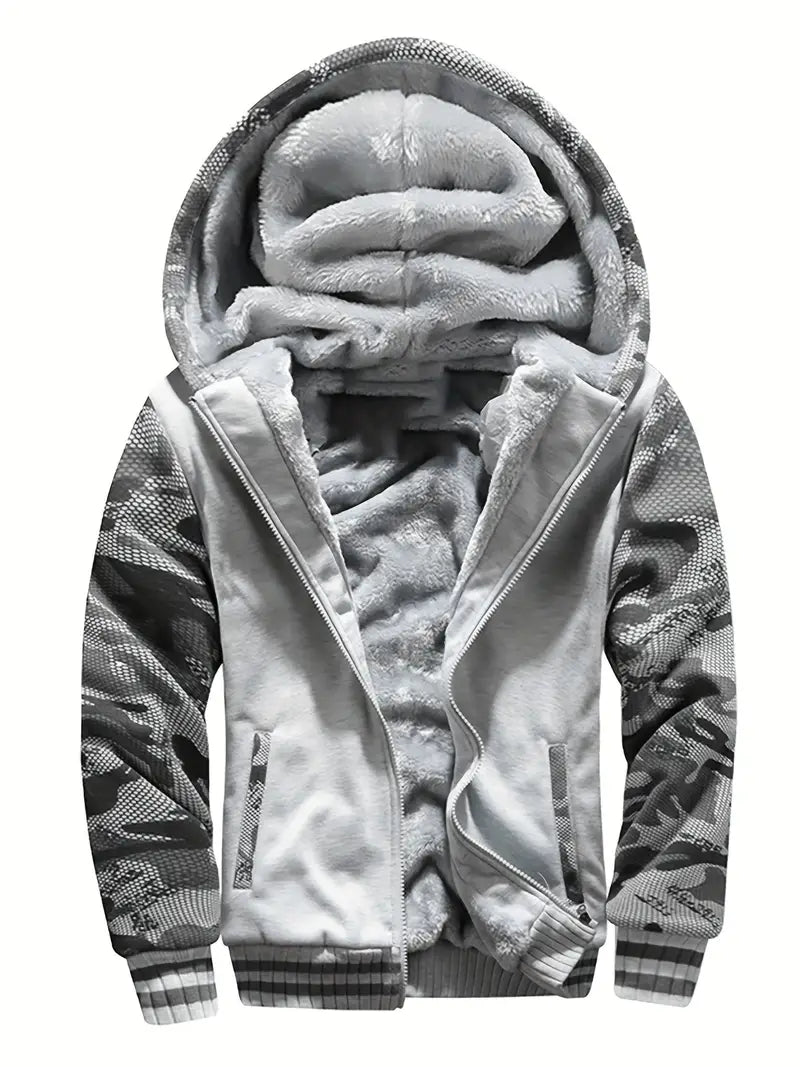 Noah - Warme Herren Fleecejacke Mit Kapuze
