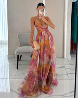 Giselle - Fesselndes Floral-Maxikleid
