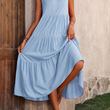 Odette™ - Bequemes V-Ausschnitt Schichtenkleid