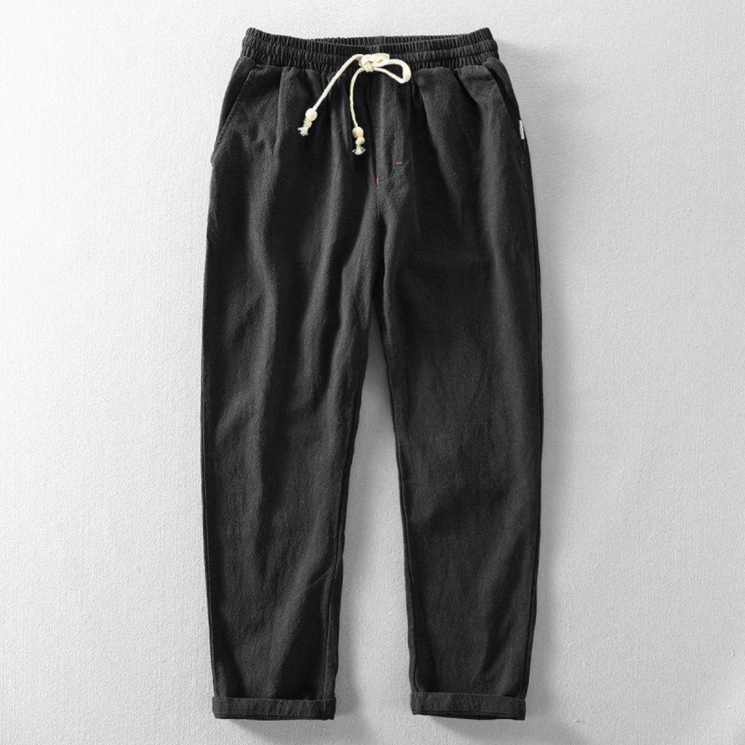 Giles | Men's Long Trousers with Drawstring and Pockets