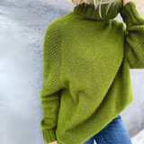 Eleganza™ | Eleganter Rollkragenpullover Angela Apfelgrün