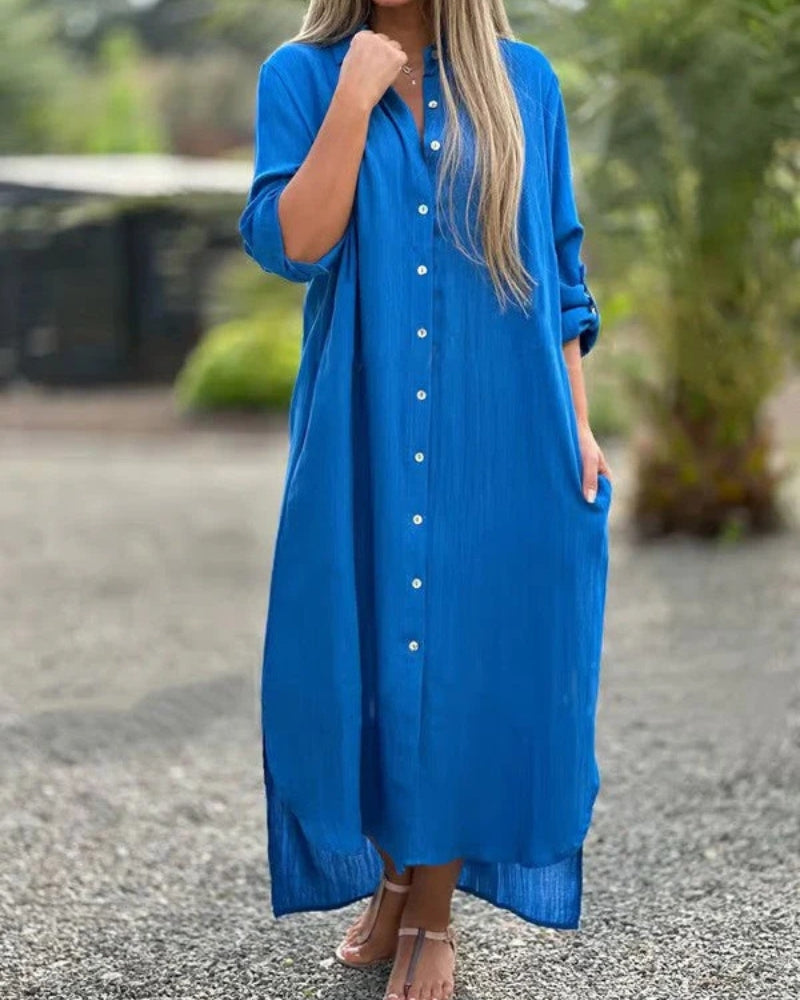 Bianca™ - Bequemes italienisches Baumwollkleid