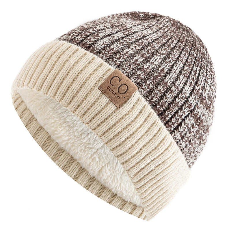 Vintage Vibe Mütze | Retro gefütterte Wintermütze mit lässigem Strickdesign