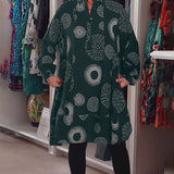Marlene™ - Lässiges Kleid mit geometrischem Druck
