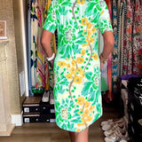 Federica™ - Kleid mit kurzen Ärmeln und floralem Druck