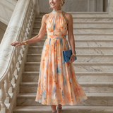 Elin | Weiches Halter Midi-Kleid