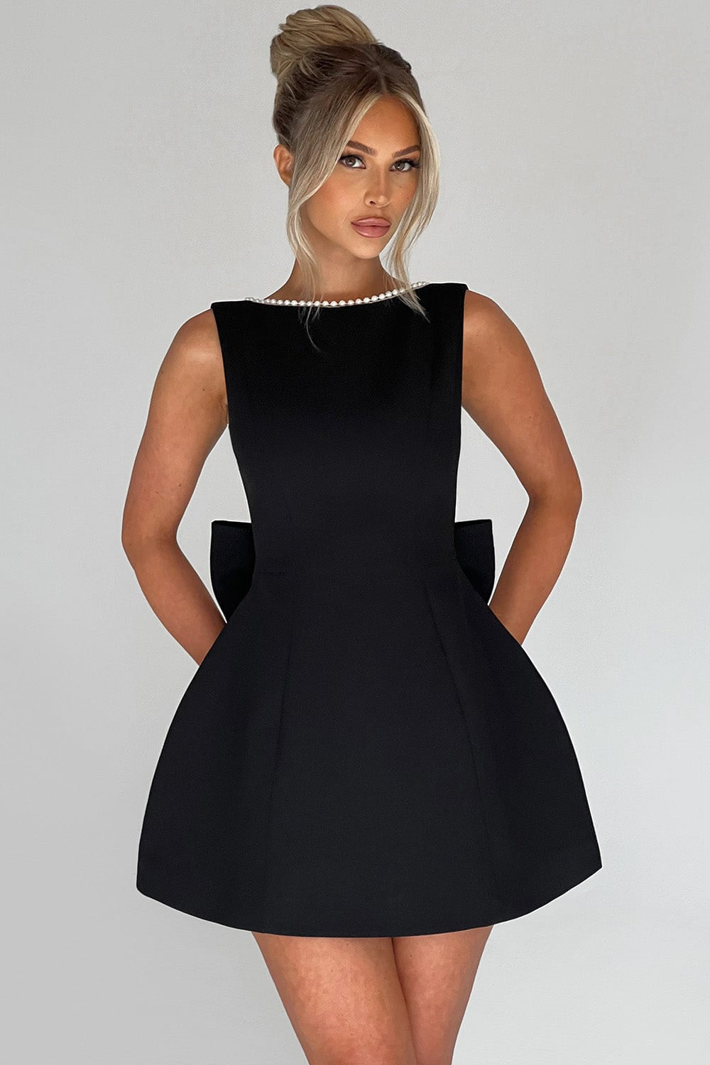 Damen Ärmelloses Mini-Kleid