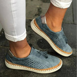 Elizabeth | Damen Slip-On Sneaker mit Ausschnitten