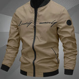 Finn - Lässige Bomberjacke Mit Gesticktem Buchstaben Für Männer