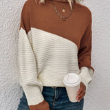Zelda™ - Eleganter Color Block Pullover