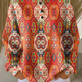 Selma | Pullover mit ethnischem Blumenmuster