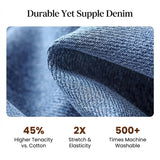 Retro Hochtaillierte Weite Jeans für Damen